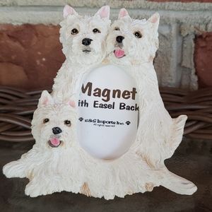 🐶 West Highland Terrier Oval Magnet Picture Frame